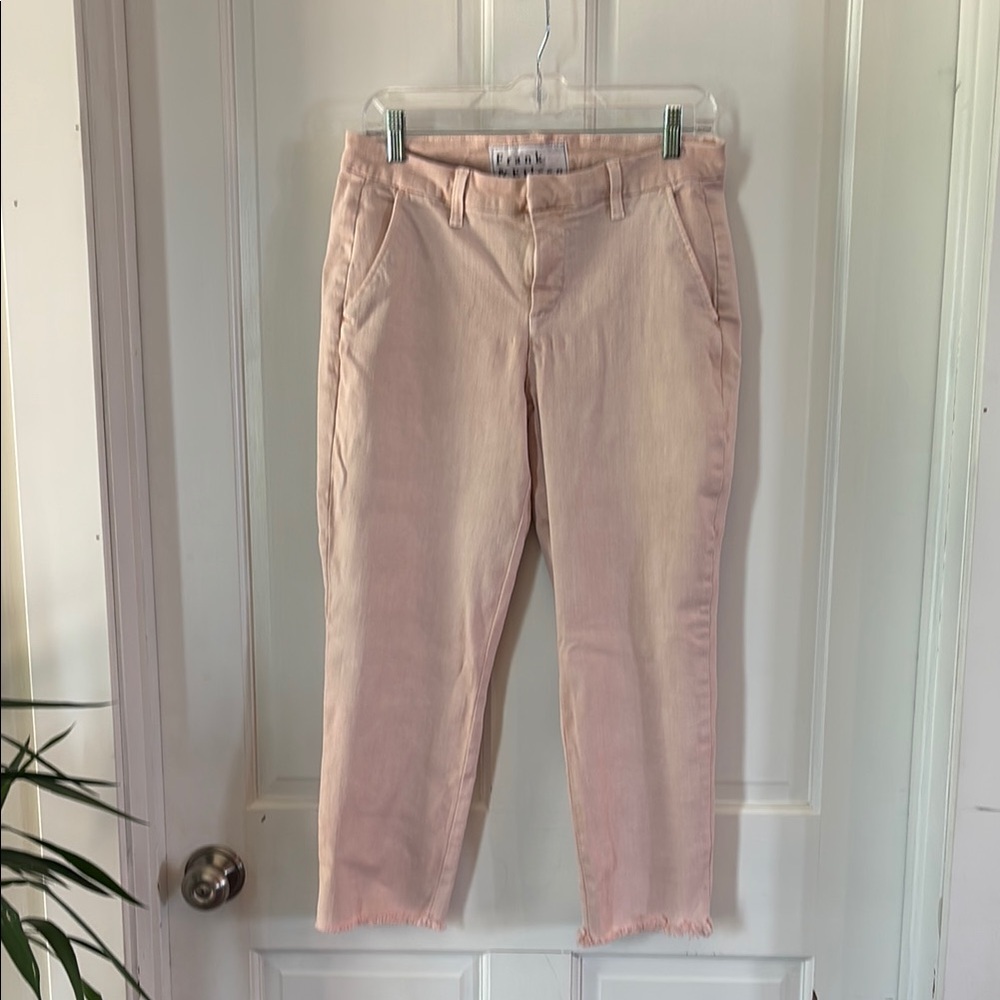 Frank & Eileen Pink Ankle Cropped Jeans
